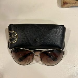 Rayban RB 3386 004/13 Gunmetal Frames Granite  Aviator Sunglasses